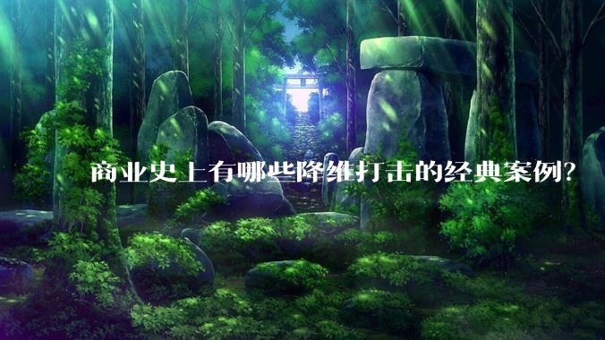 商业史上有哪些降维打击的经典案例？