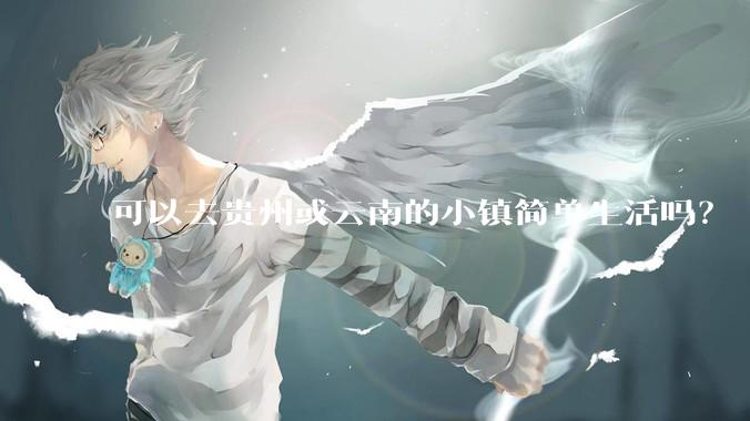 可以去贵州或云南的小镇简单生活吗？
