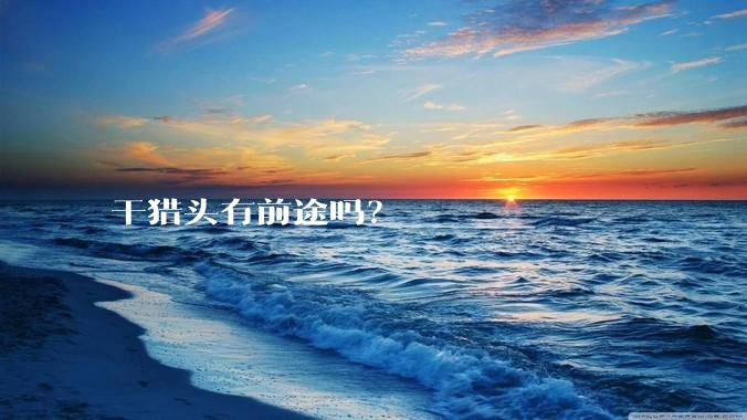 干猎头有前途吗？