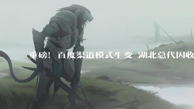 重磅！百度渠道模式生变 湖北总代因收入断流进入破产清算程序 - *