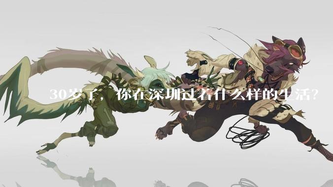 30岁了，你在深圳过着什么样的生活？